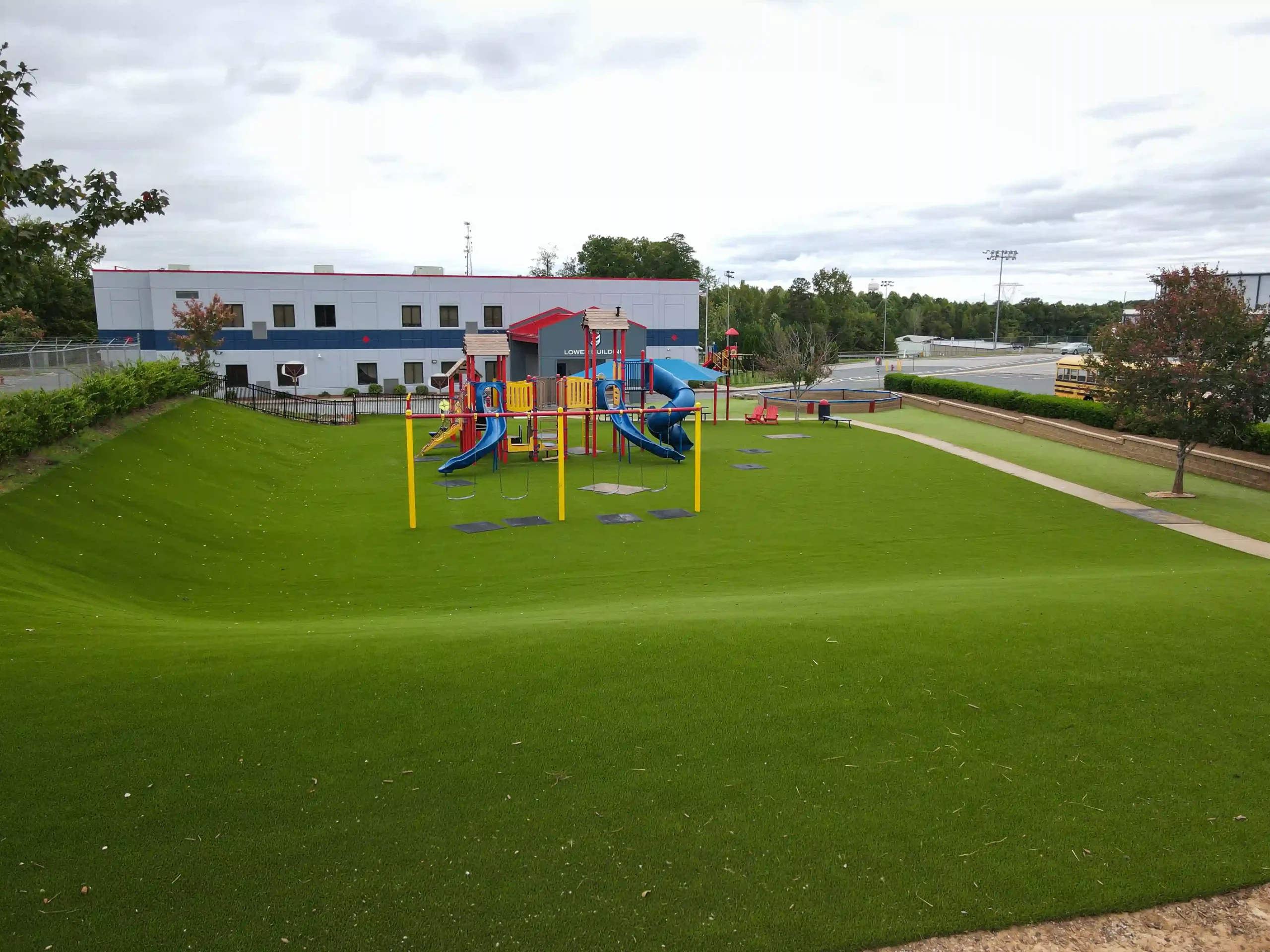 Commercial playground installed by SYNLawn